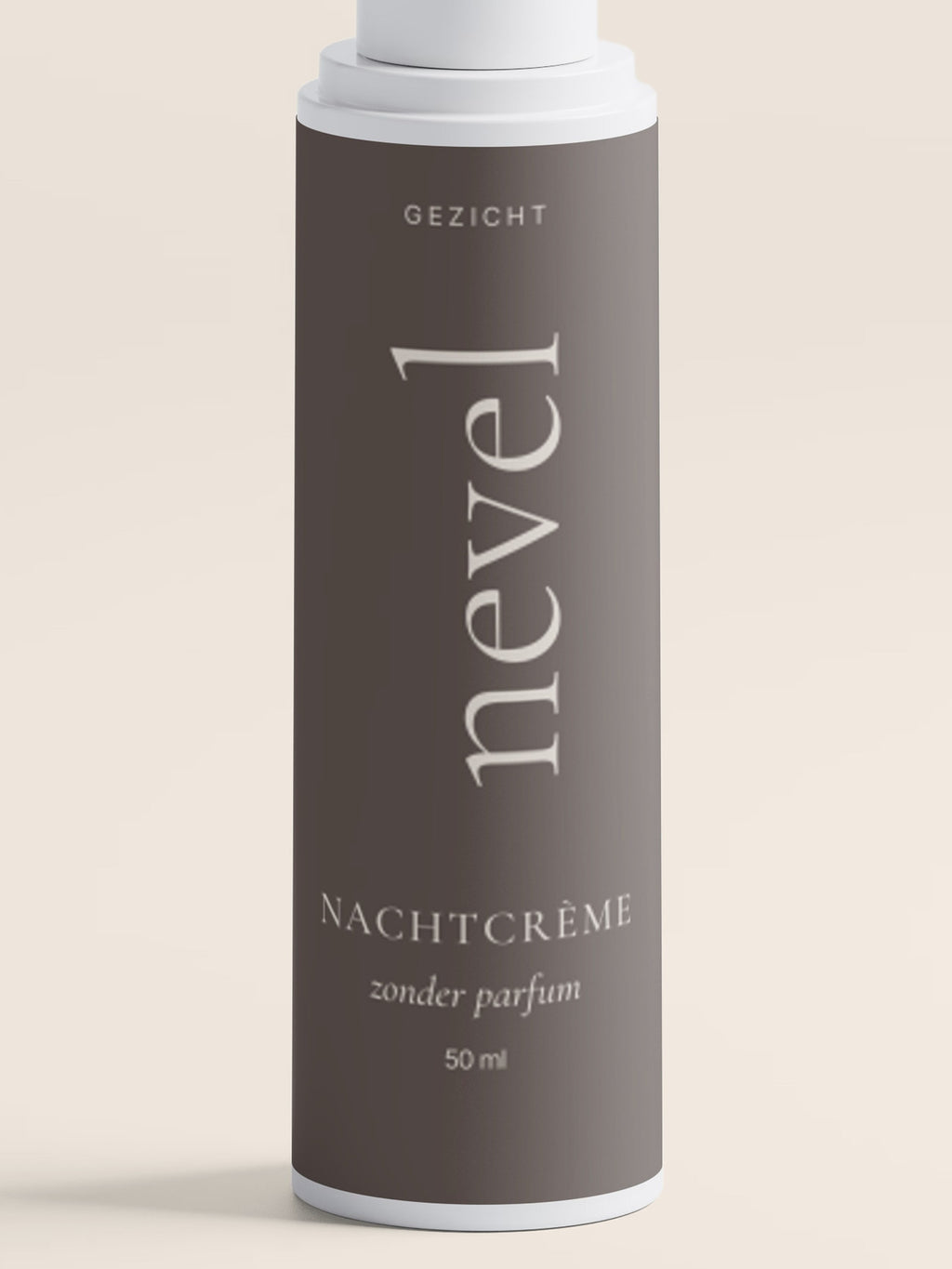 Etiket van de Nevel nachtcrème: nachtcrème, zonder parfum, 50 ml